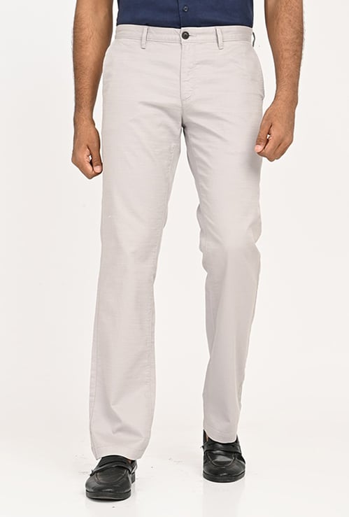 INDIAN TERRAIN Solid Regular Fit Trousers