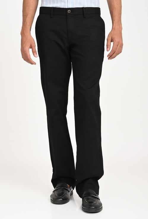 INDIAN TERRAIN Solid Regular Fit Trousers
