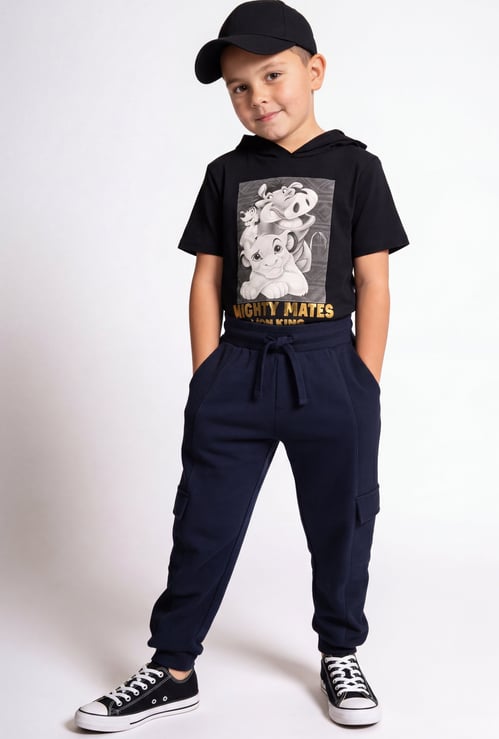 FAME FOREVER Boys Solid Cargo Joggers