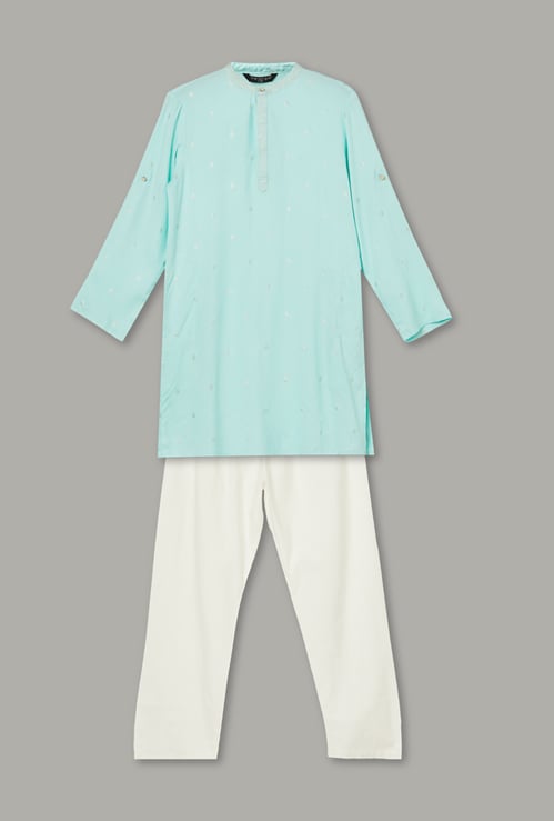 MELANGE Boys Printed Kurta with Pyjama Set