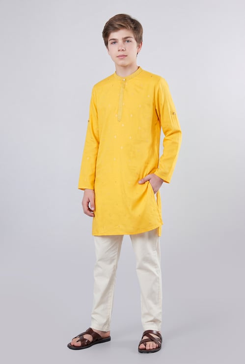 MELANGE Boys Printed Kurta with Pyjama Set