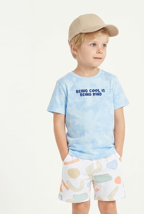 FAME FOREVER Boys Typographic Print T-shirt