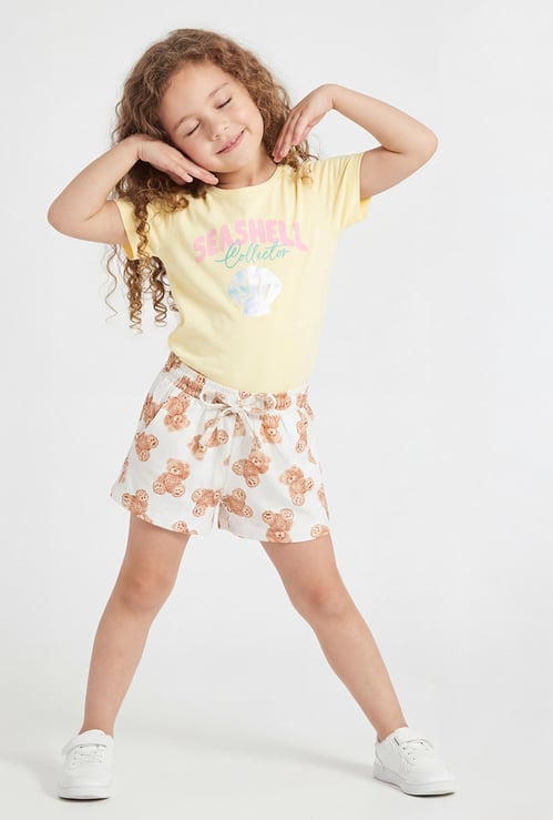 FAME FOREVER Girls Printed Shorts