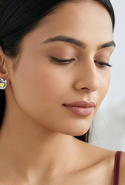GIVA Love Thee Sterling Silver Stud Earrings