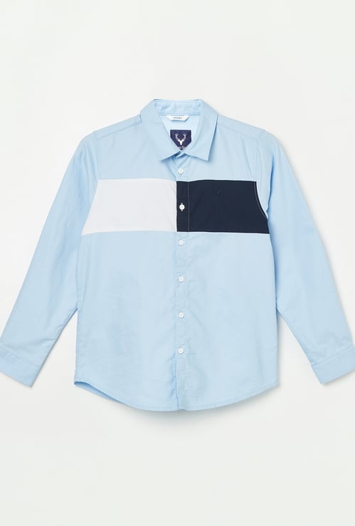 ALLEN SOLLY Boys Colourblock Shirt