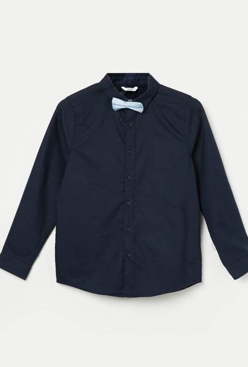 ALLEN SOLLY Boys Solid Full Sleeves Shirt