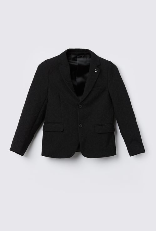 ALLEN SOLLY Boys Jacquard Blazer