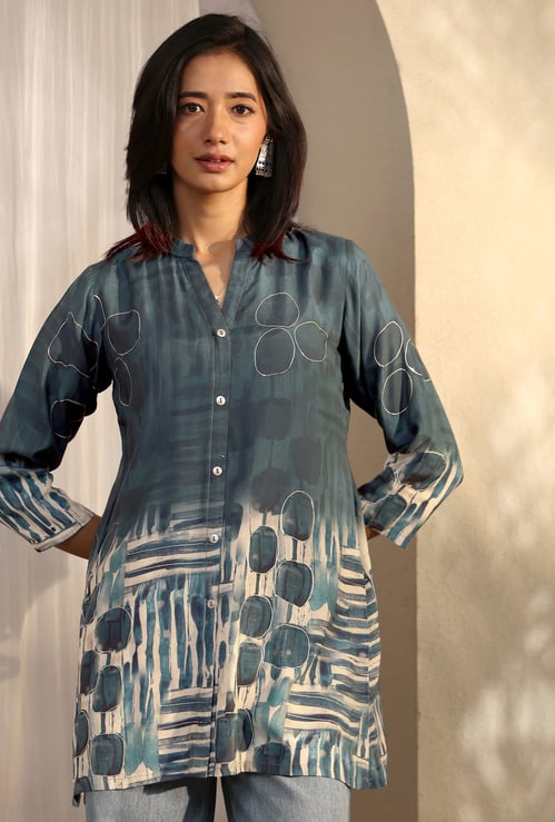 LIBAS Printed A-line Kurti