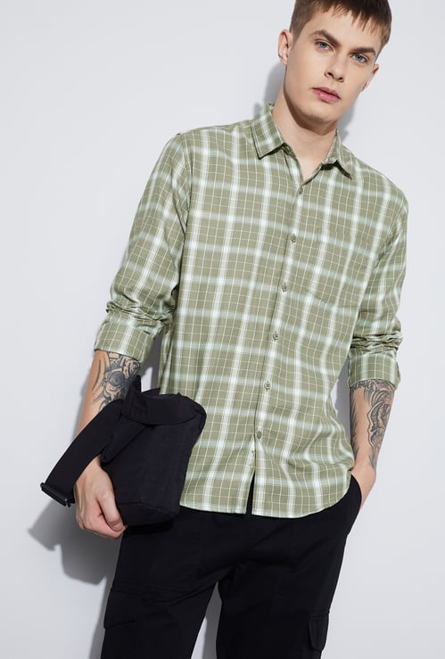 FAME FOREVER Checked Smart Fit Shirt