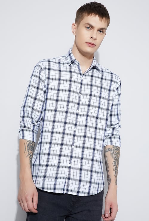 FAME FOREVER Checked Smart Fit Shirt