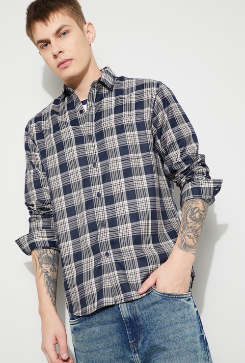 FAME FOREVER Checked Smart Fit Shirt
