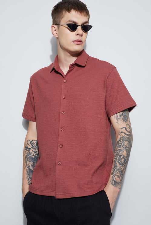 FAME FOREVER Knit Smart Fit Shirt