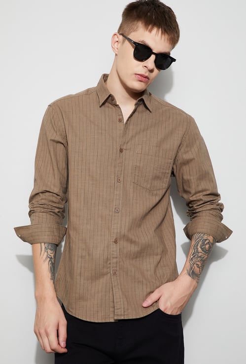 FAME FOREVER Striped Regular Fit Shirt