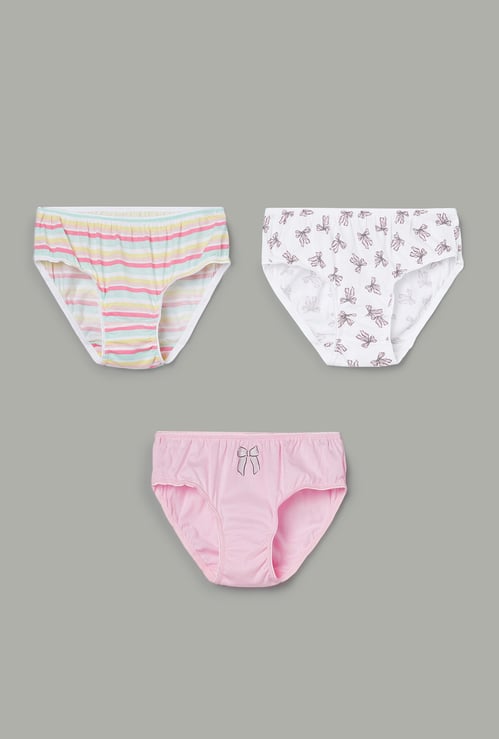 FAME FOREVER Girls Printed Panties - Pack of 3