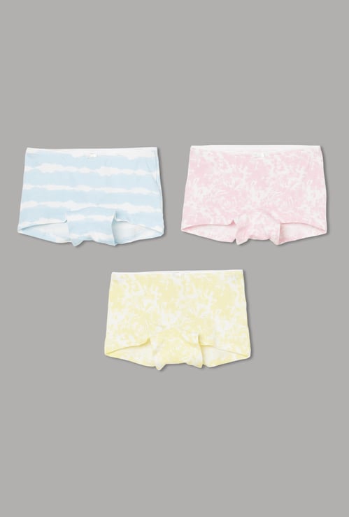 FAME FOREVER Girls Printed Boyshorts - Pack of 3