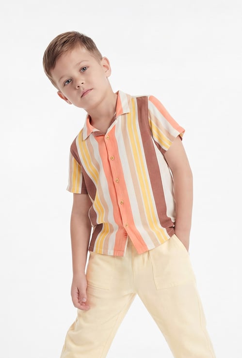 FAME FOREVER Boys Striped Shirt