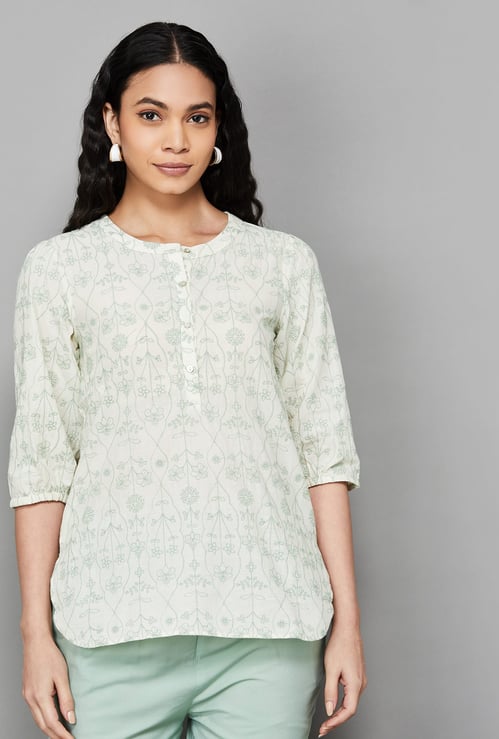 W Embroidered Tops Women