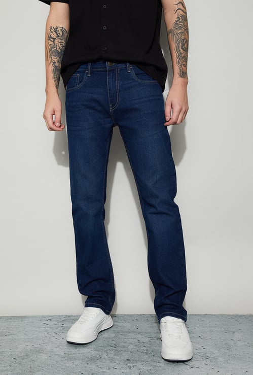 DENIMIZE Washed Slim Tapered Jeans