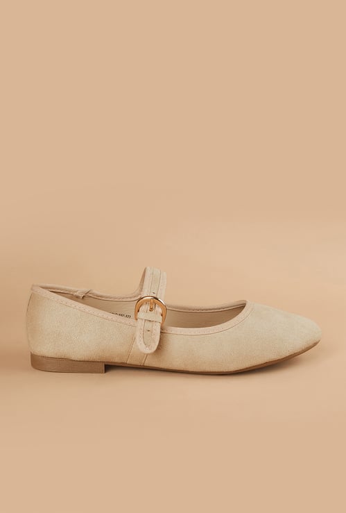 GINGER Textured Ballerinas
