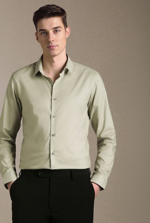 LOUIS PHILIPPE Solid Super Slim Fit Formal Shirt