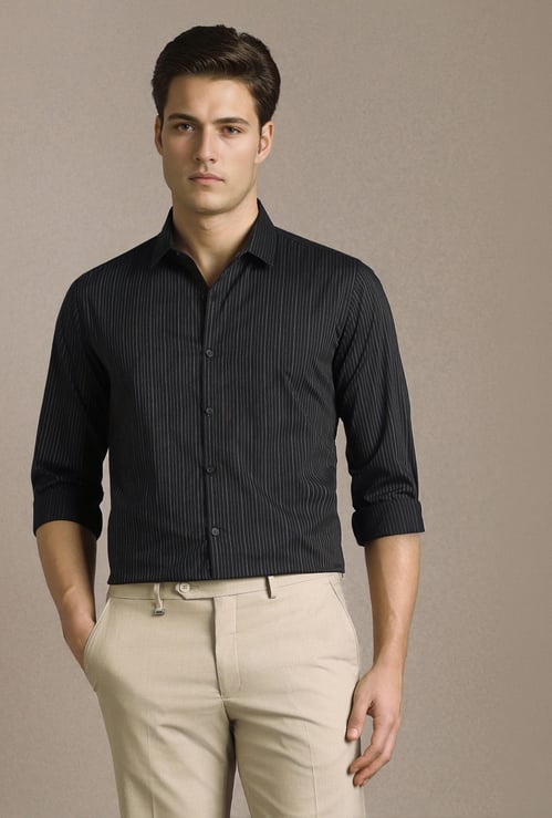 LOUIS PHILIPPE Striped Super Slim Formal Shirt