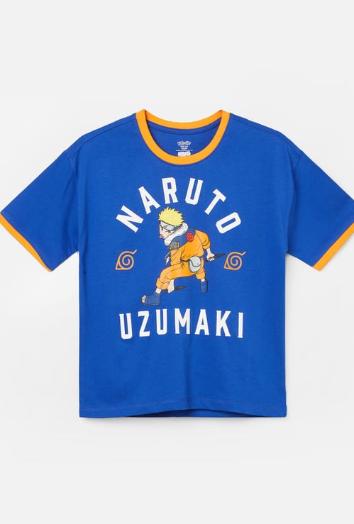 KIDSVILLE Boys Naruto Print T-shirt