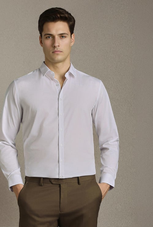 LOUIS PHILIPPE Solid Slim Fit Formal Shirt