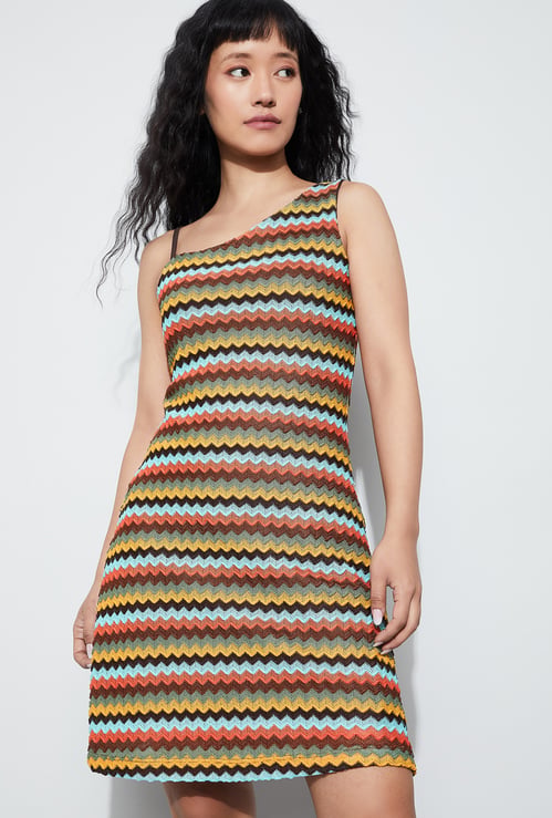GINGER Chevron Mini Dress