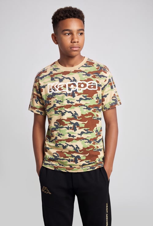 KAPPA Boys Camouflage Print T-shirt