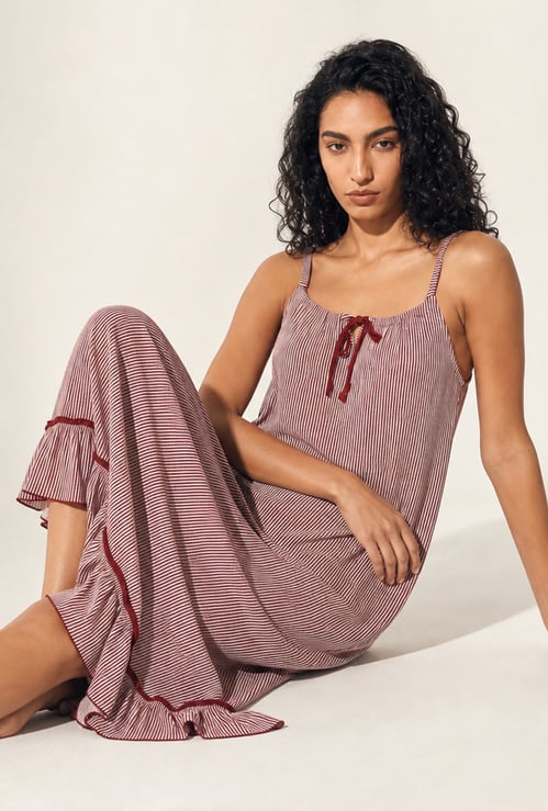 GINGER Striped Nightgown