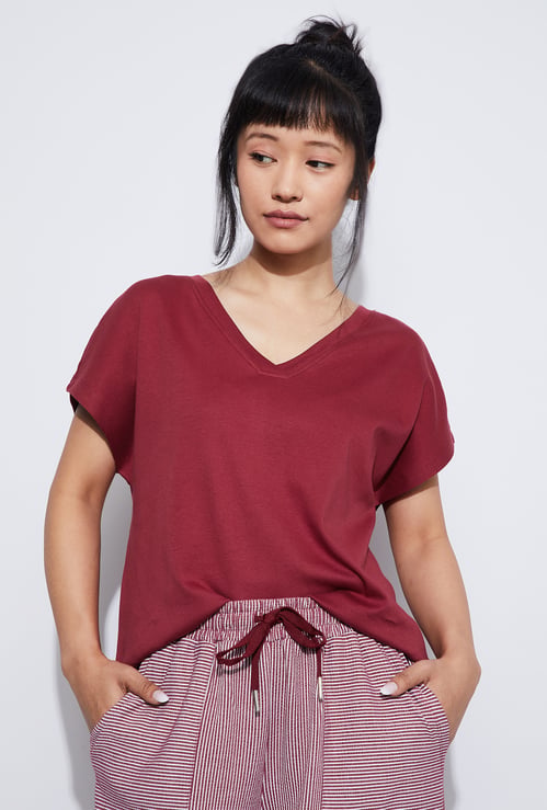 GINGER Solid Lounge T-shirt