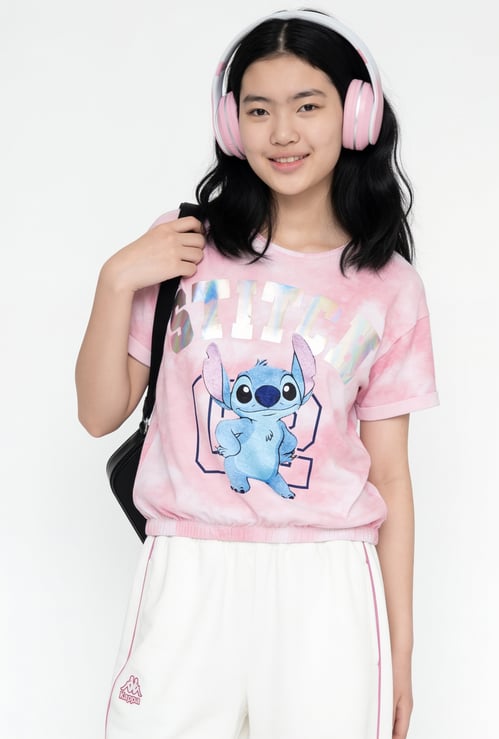 FAME FOREVER Girls Lilo & Stitch T-shirt