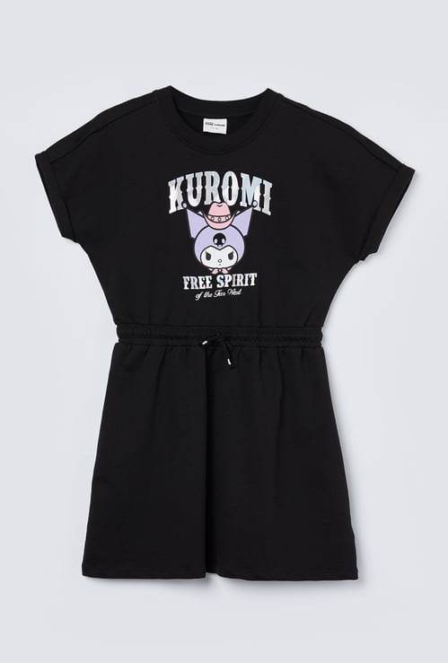 FAME FOREVER Girls Kuromi Graphic Print Dress