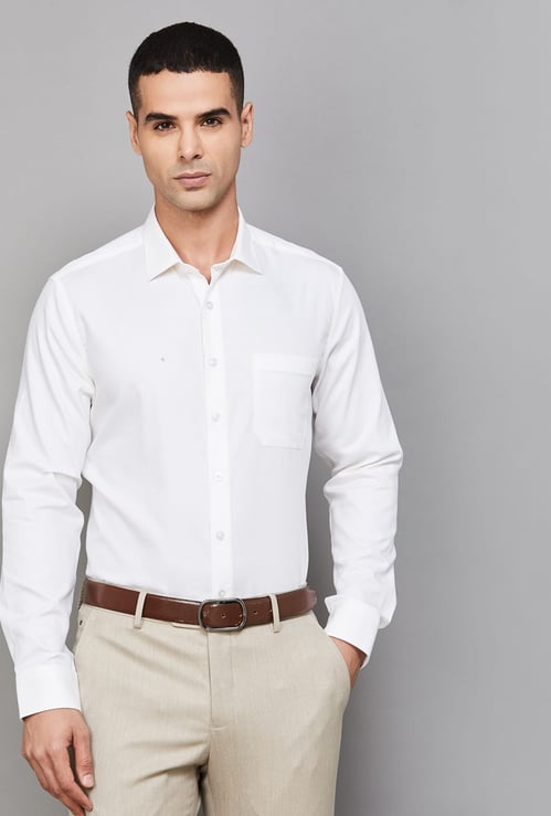 LOUIS PHILIPPE Textured Slim Fit Formal Shirt