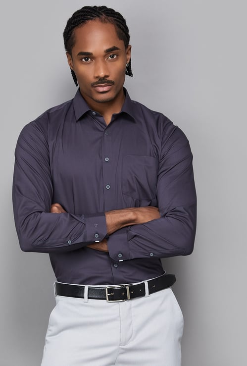 VAN HEUSEN Solid Slim Fit Formal Shirt