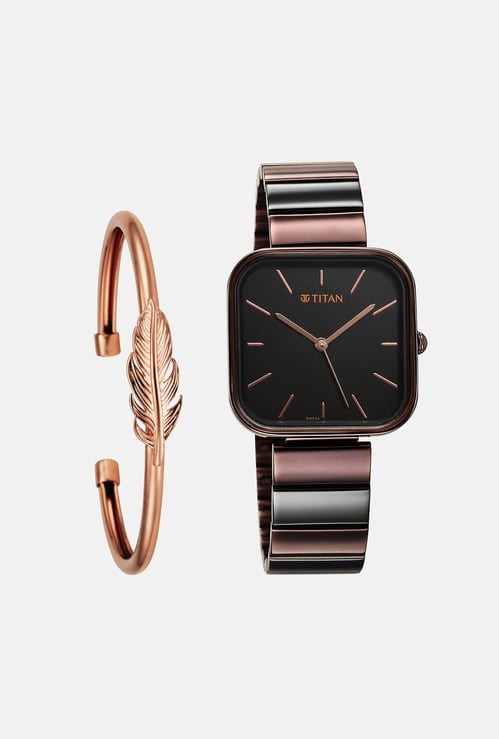 TITAN Purple Stackables Watch with Bracelet - NU2715KM01F
