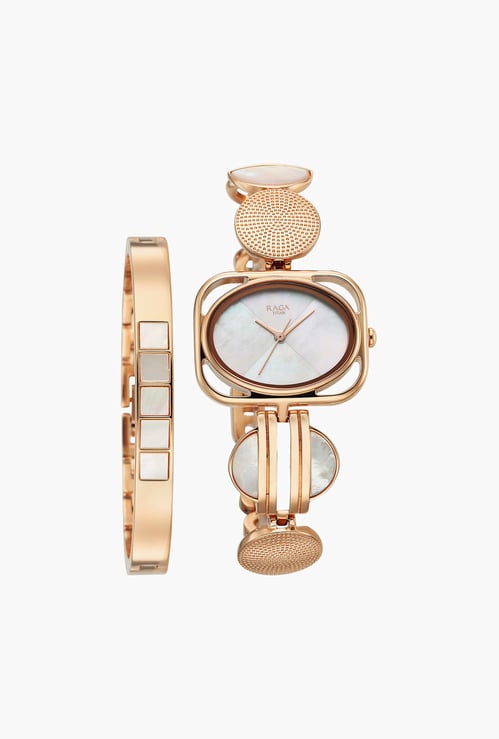 TITAN Raga Power Pearls Analog Watch with Bracelet - NU95225WM01F