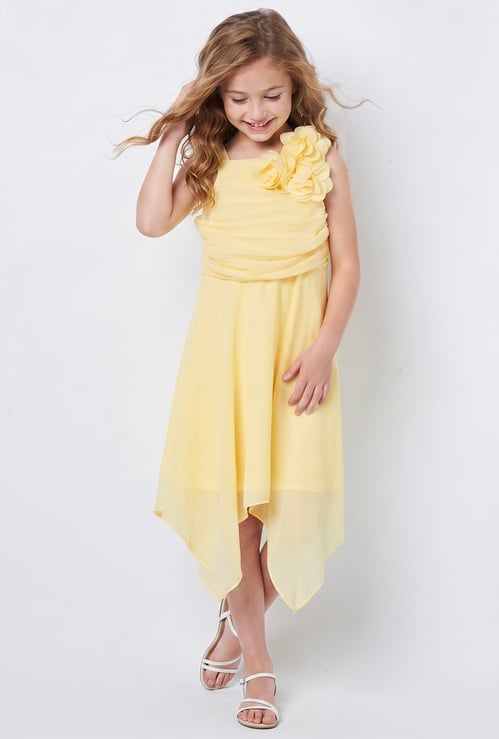 FAME FOREVER Girls Floral Applique Dress