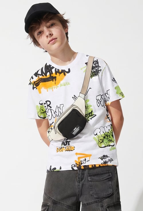 FAME FOREVER Boys Graphic Print T-shirt