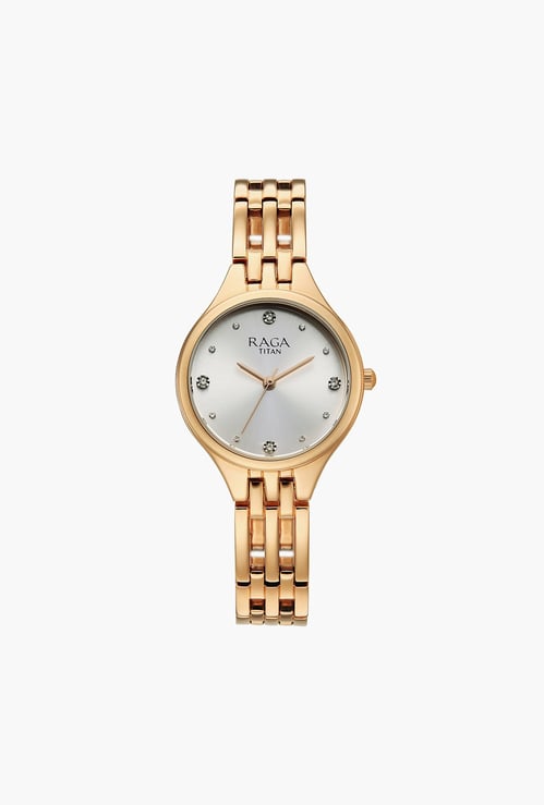 TITAN Raga Showstopper Embellished Analog Watch - NU95356WM01