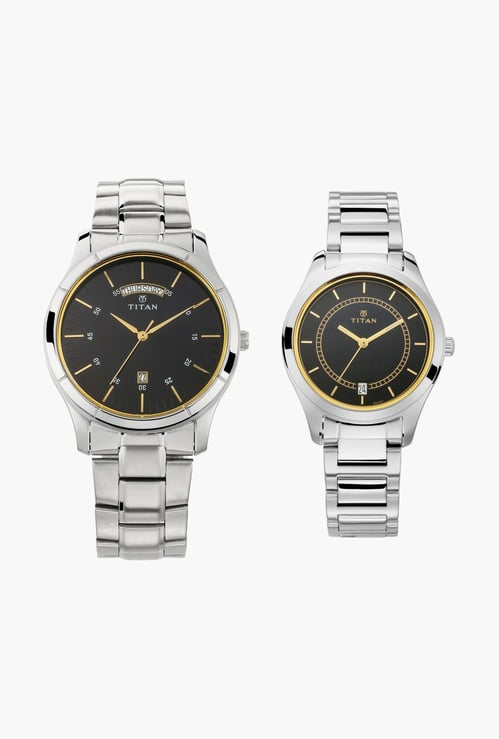 TITAN Bandhan Couple Analog Watch Set - NU17672596SM01