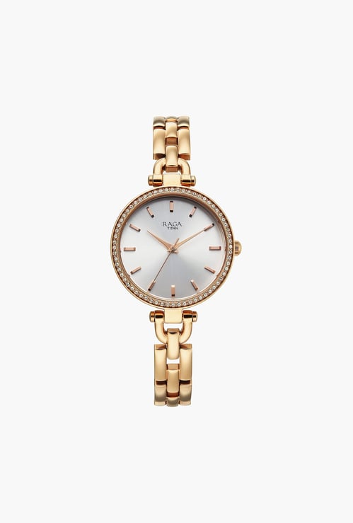 TITAN Raga Showstopper Embellished Analog Watch - NU95345WM01