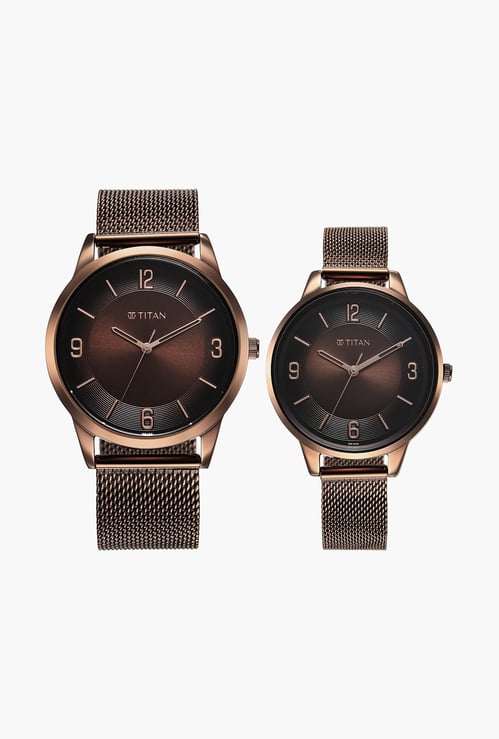 TITAN Neo Bandhan Quartz Analog Watch Set - NU18062648QM01