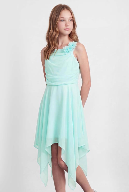 FAME FOREVER Girls Floral Accent Dress