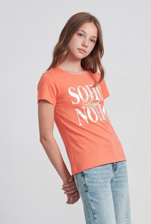 FAME FOREVER Girls Graphic Print T-shirt