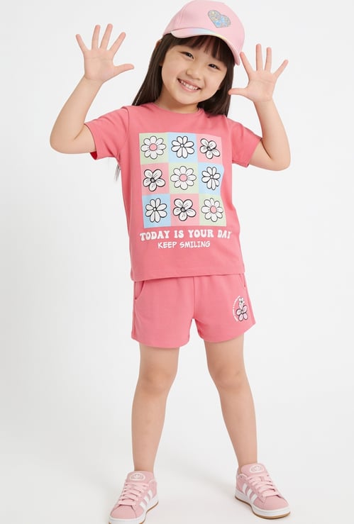 FAME FOREVER Girls Graphic Print T-shirt
