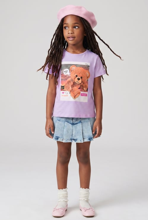 FAME FOREVER Girls Graphic Print T-shirt