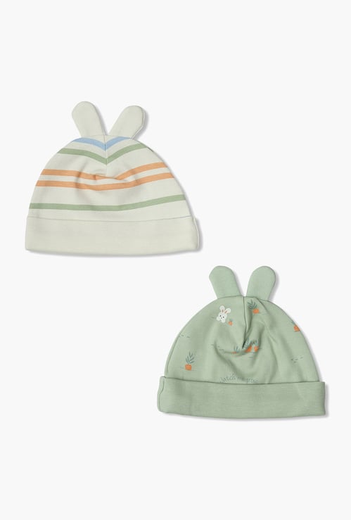 FS MINI KLUB Girls Assorted Beanie -  Pack of 2