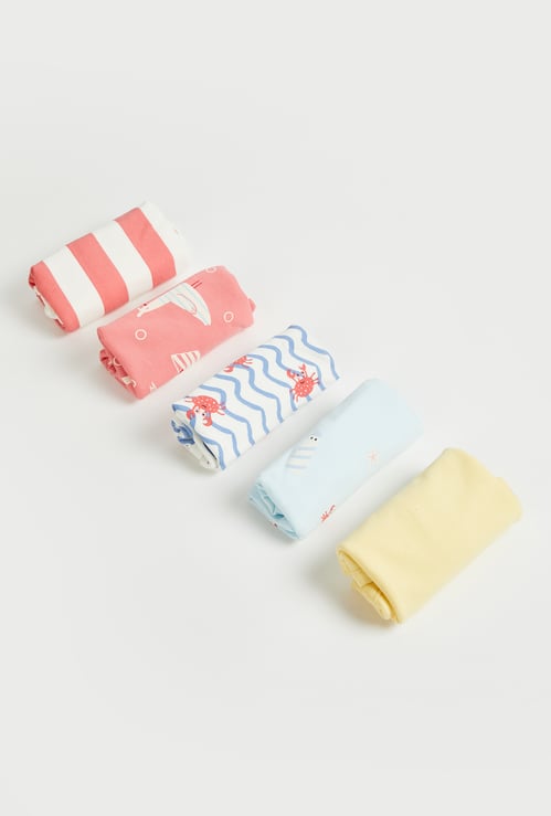 FS MINI KLUB Girls Assorted Wash Cloth - Pack of 5