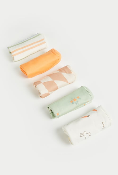 FS MINI KLUB Assorted Face Towel - Pack of 5